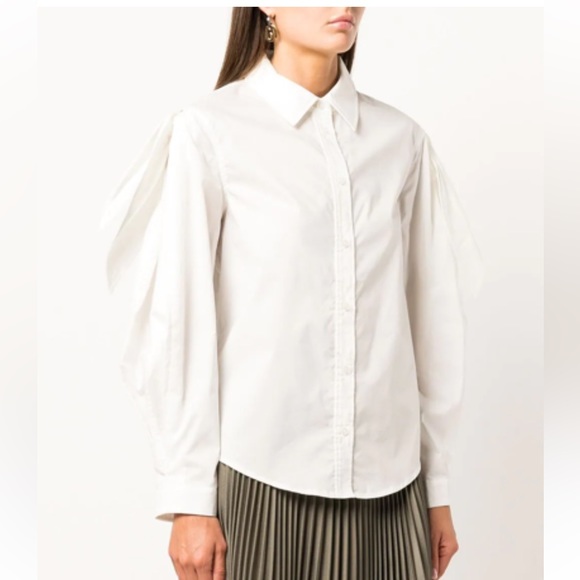 Tanya Taylor Tops - NWT Tanya Taylor Kinsley Puff-Sleeve Button Down Shirt